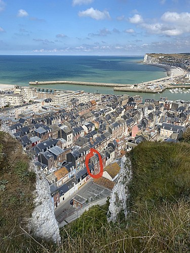 vue des escaliers de la Falaise