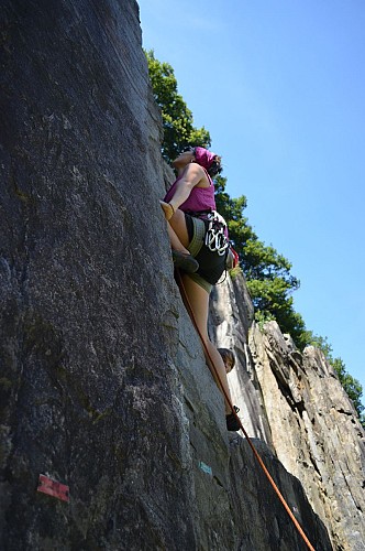 Falaise d'escalade