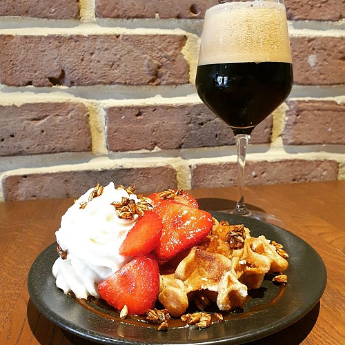 Gaufre liégoise au levain et à la bière