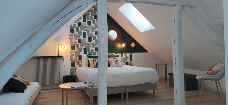 Briare - Le lampadaire Briarois - chambres d'hôtes -chambre double