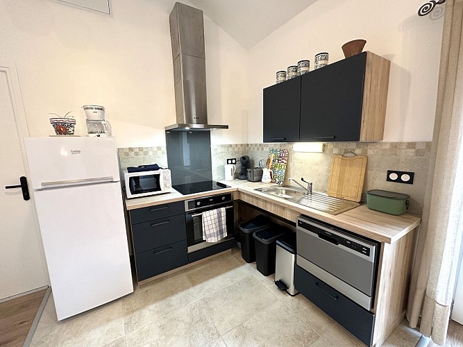 Cuisine de La massoune à Rivière avec Gîtes de France Landes