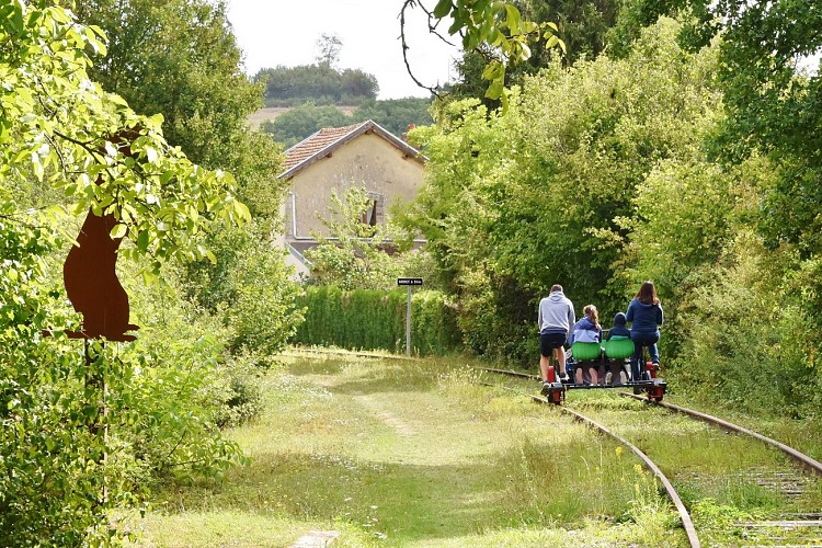 Ferra Botanica, railbike at La Ferté-Gaucher