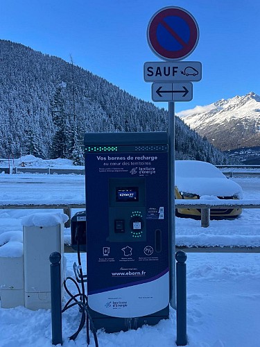 Borne de recharge pour véhicules électriques