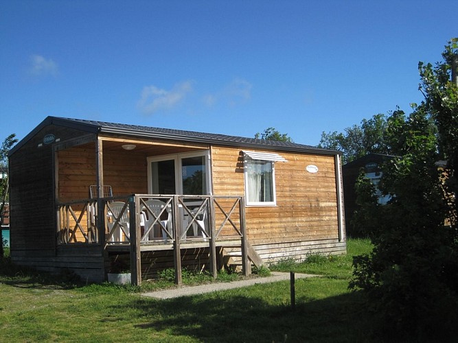 Mobilhome terrasse camping le chemin vert SAINT LYS