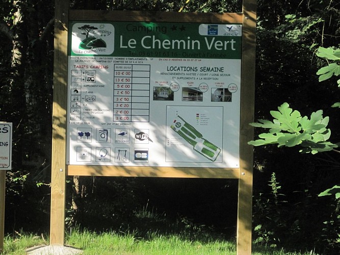 Accueil camping le chemin vert SAINT LYS