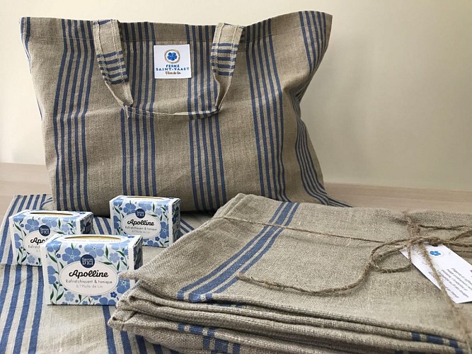 ferme-saint-vaast-produits en lin