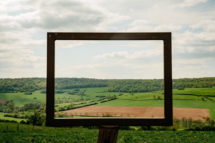 Point de vue du jardin du Presbytère Montquintin Gaume