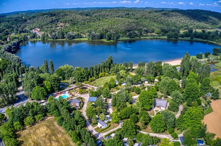 01 - Camping Lac Grolejac - Vue Aerienne
