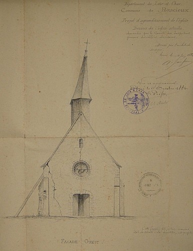 Église Saint-Nicaire de profil