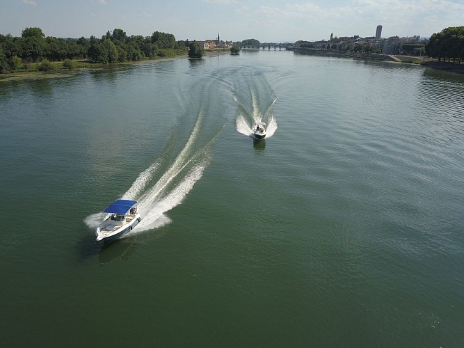 Promenade en bateau sur la Saône