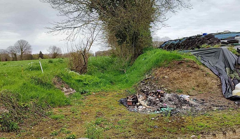 S'engager à gauche du talus