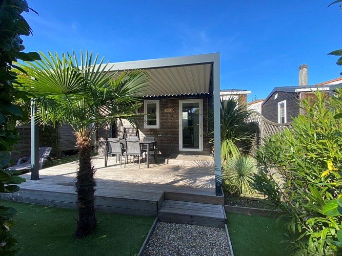 Camping les écureuils - Arès - Bassin d'Arcachon - Exterieur Premium 24m2 2022 (7) - web