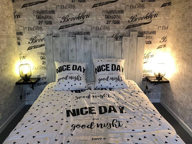 La chambre 1 La maison du Hôme à Varaville