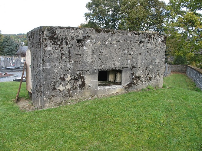 De Bunker am Friedhof von Vielsalm
