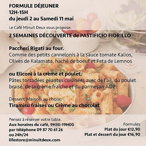 Formule déjeuner