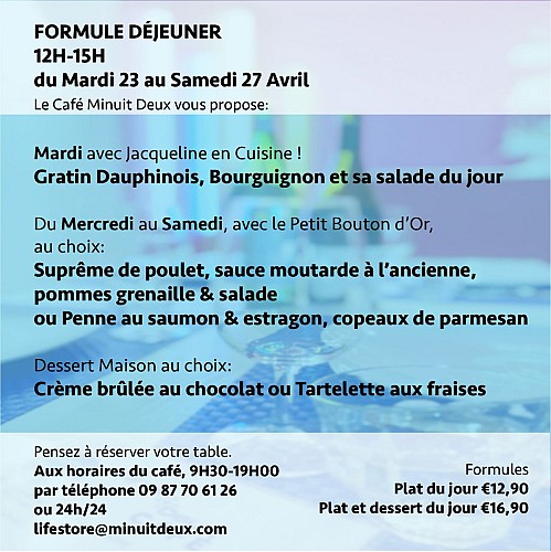 Formule déjeuner