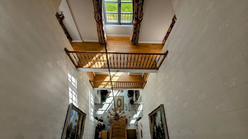 Chateau Roquehort vue escalier