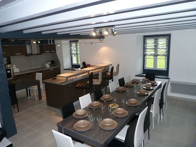 Location Arhancet - Cuisine et salle à manger - Bussunarits