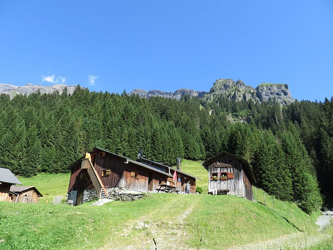 Meeting at the refuge, with a guide