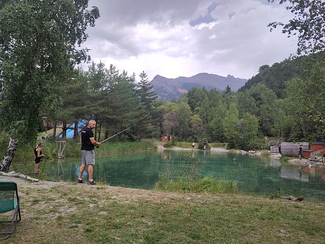 Sollières fishing lake