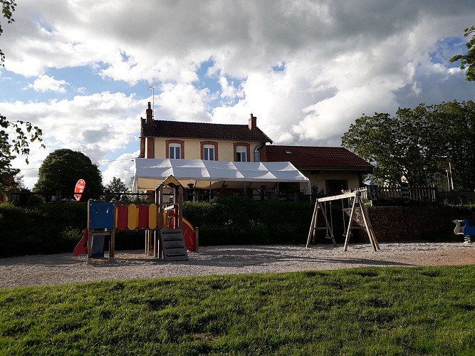 Vue sur le restaurant depuis la plage