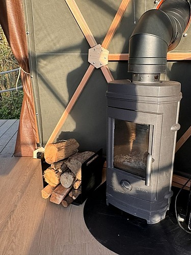 Géode étoilée en bord de Loire