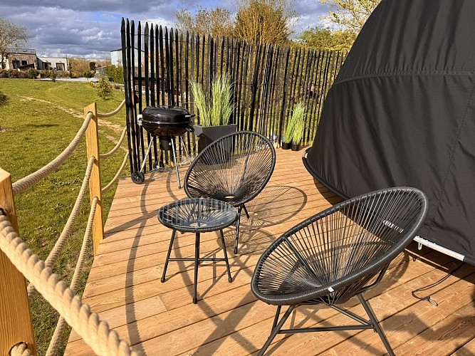 Géode étoilée en bord de Loire