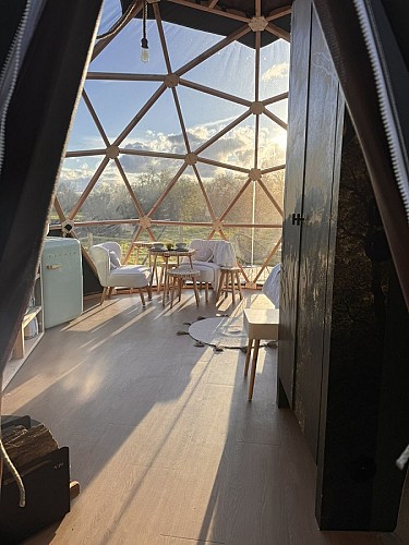 Géode étoilée en bord de Loire