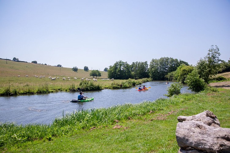 Canoës-kayaks sur la Vègre à partir de la base de loisirs de Brûlon