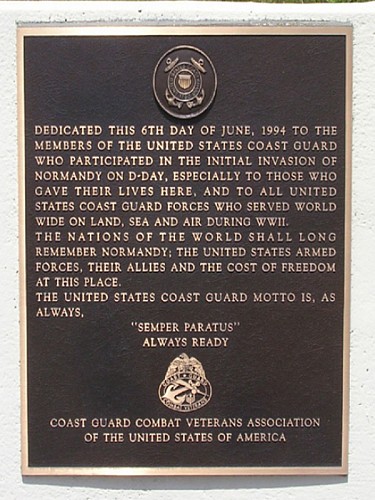 Plaque garde-côtes zoom - SAINTE-MARIE-DU-MONT