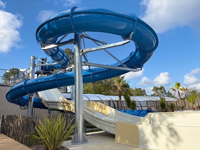 toboggans camping les ourmes 4 étoiles hourtin en gironde  camping familial 