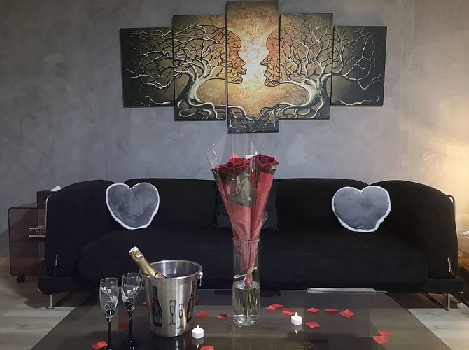 Salon et pack romantique