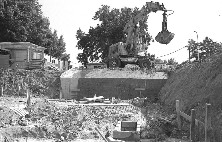 Bunker mis au jour lors des travaux