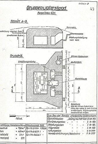 Plan du bunker R 621