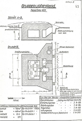 Plan d'origine bunker R 621