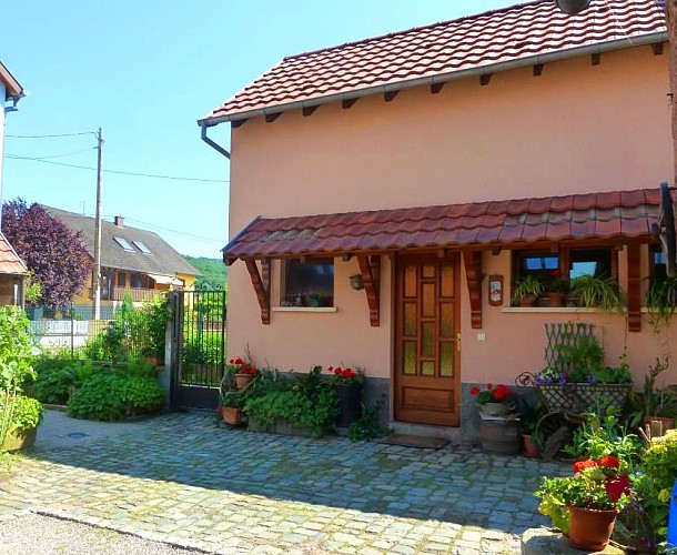 Vue extérieure du gîte les Coeurs de Marie-France à Gresswiller