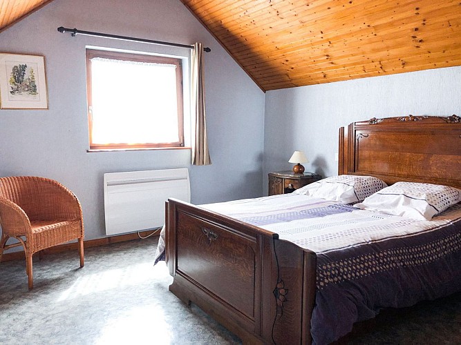 Chambre double du gîte les Coeurs de Marie-France à Gresswiller