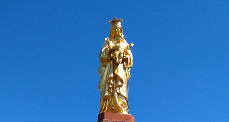 Statue de la vierge à Dinsheim sur Bruche