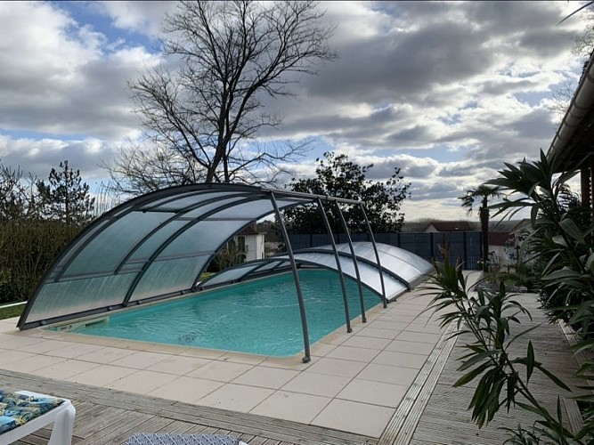 Piscine du Ch'ti gîte landais à Bégaar avec Gites de France Landes