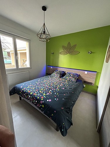 Chambre du Ch'ti gîte landais à Bégaar avec Gites de France Landes