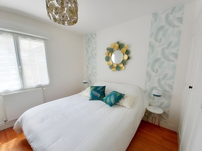 Chambre plumes - Villa La Lisière - Merville-Franceville-Plage