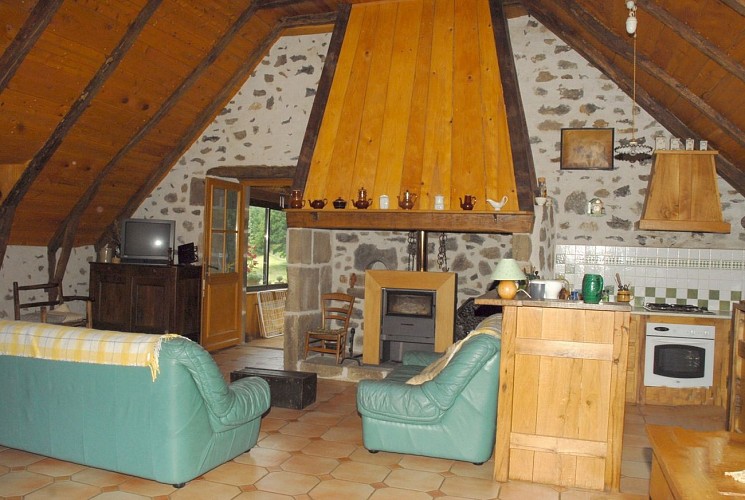 Furnished accommodation at the top of "Les Chevadières"