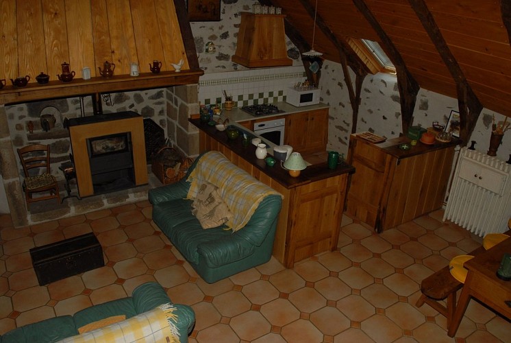 Furnished accommodation at the top of "Les Chevadières"