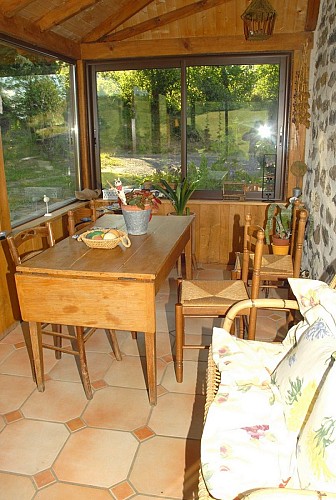 Furnished accommodation at the top of "Les Chevadières"