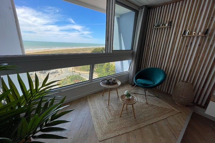 Appartement rénové avec goût avec vue sur l'océan à Saint Jean de Monts en Vendée