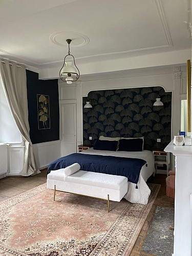 Chambre porcelaine - Domaine du Loubier - Location en limousin