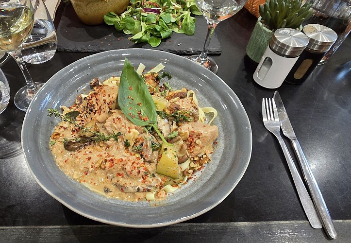 Porc sauce forestière