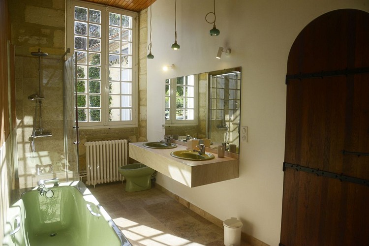 7 Salle de bains chambre verte