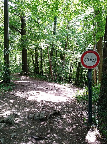 itinéraire vers la Grotte de Spy par le parking