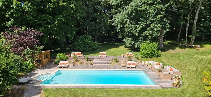 Piscine vue de la Maison
